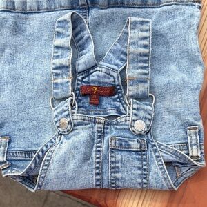 7 For All Mankind 2T Denim Dress with Adjustable Straps and metal hardware